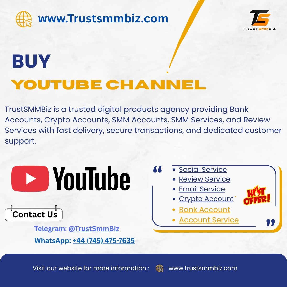 Buy YouTube Channel